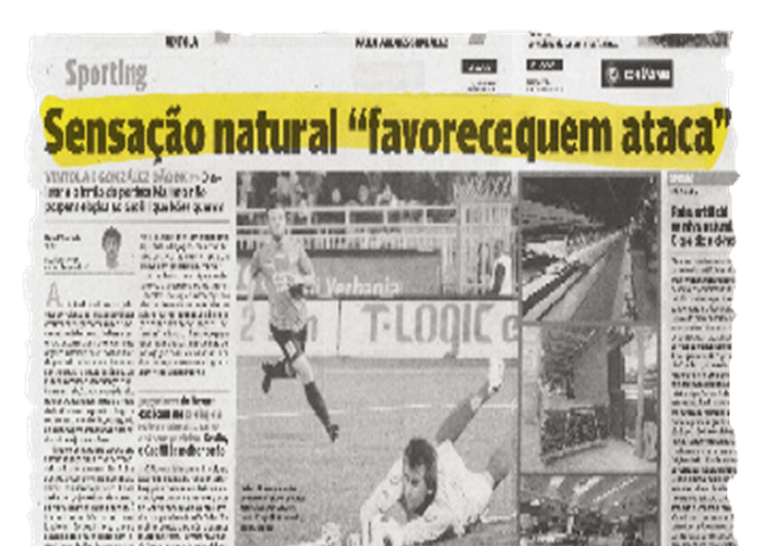 "A Sensação natural que favorece quem ataca" – O JOGO – 11/11/2010